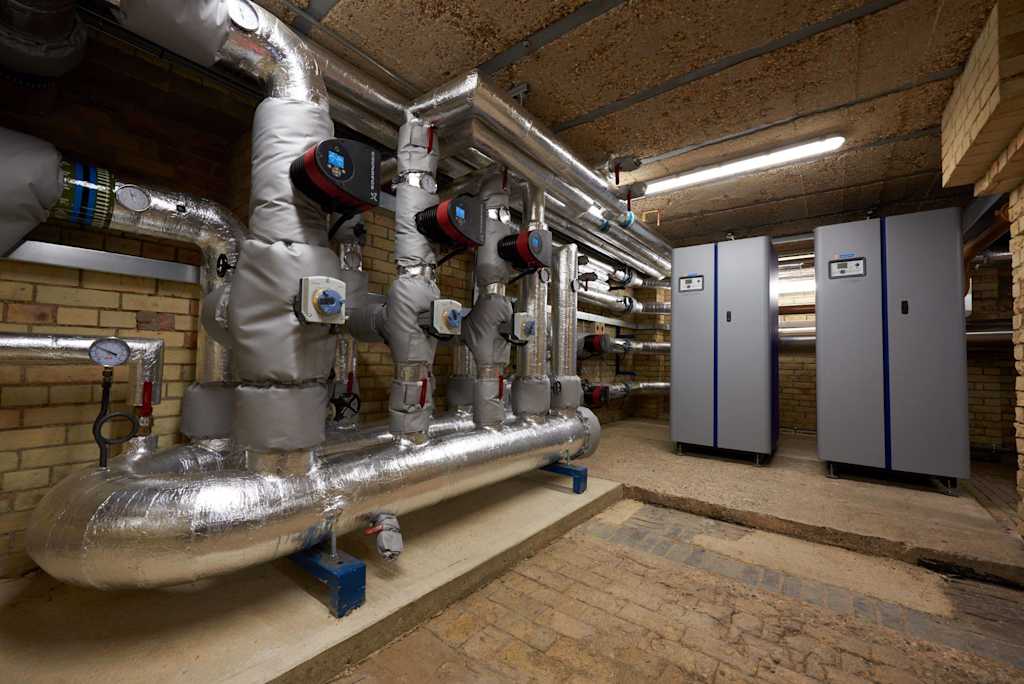 New plant room with Varmax floor standing boilers