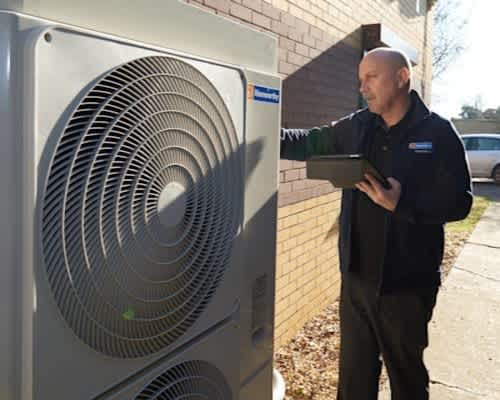 Tyneham 18kW air source heat pump at office block