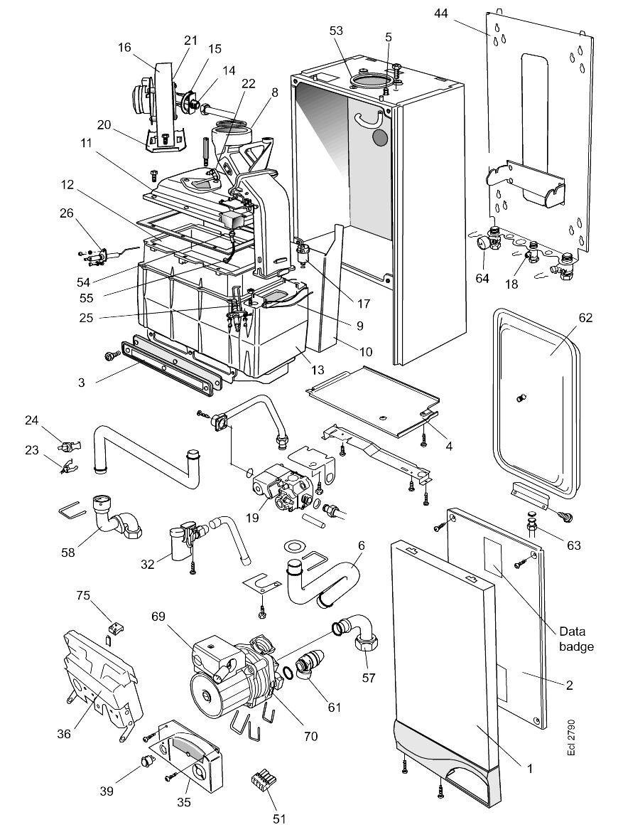 A78/B - Boiler Exploded
