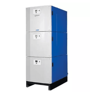 Upton boiler in three-stack presentation