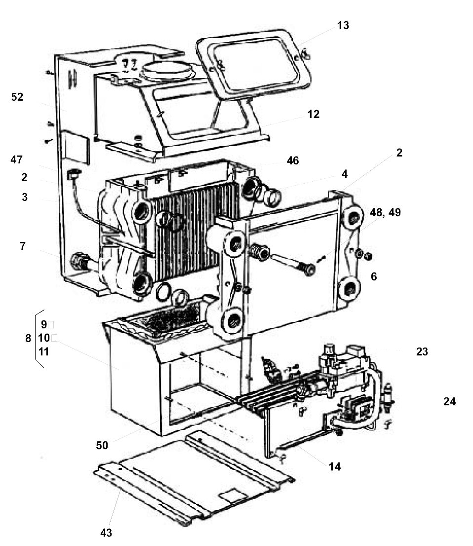 G16/C - Boiler Exploded