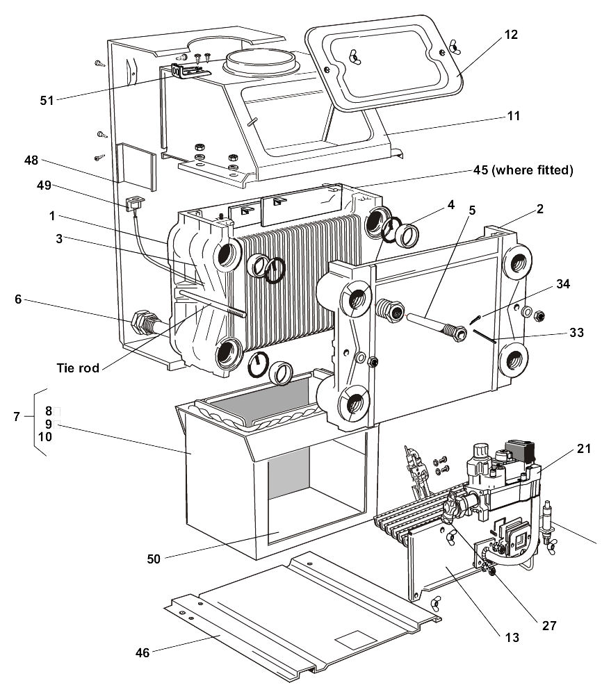 G20/B - Boiler Exploded 40 80