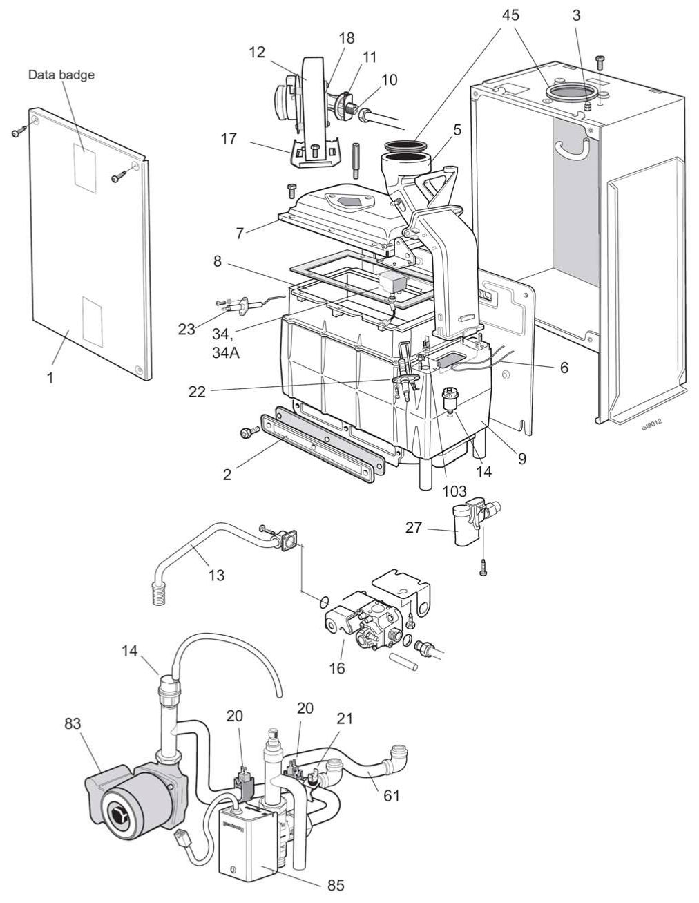 G31/C - Boiler Module Exploded
