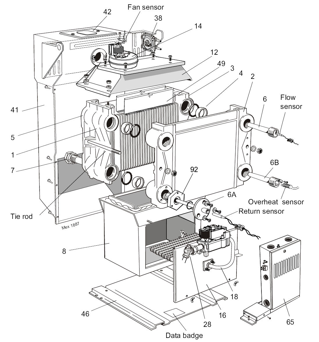 G26/B - Boiler Exploded