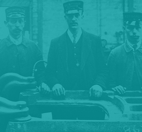 Keeping Britain warm historical image blue