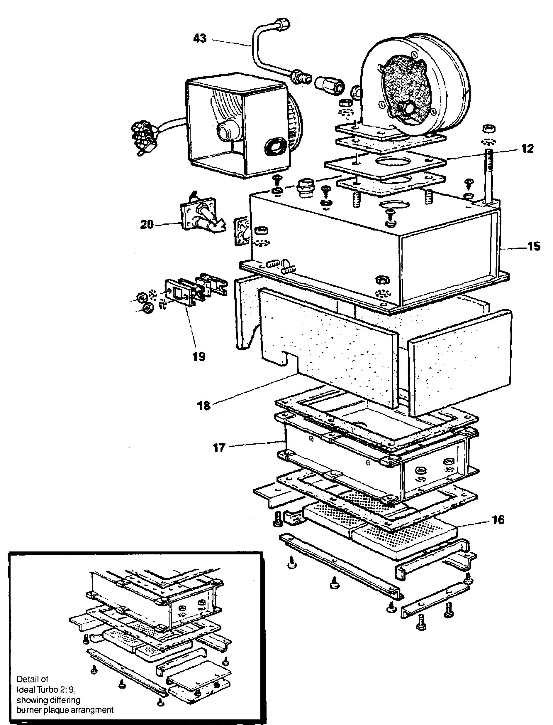 A33/D - Burner Assembly 2-9 & 2-12