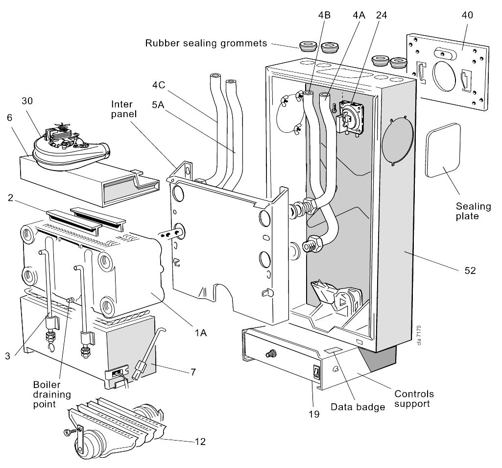 A76/B - Boiler Exploded