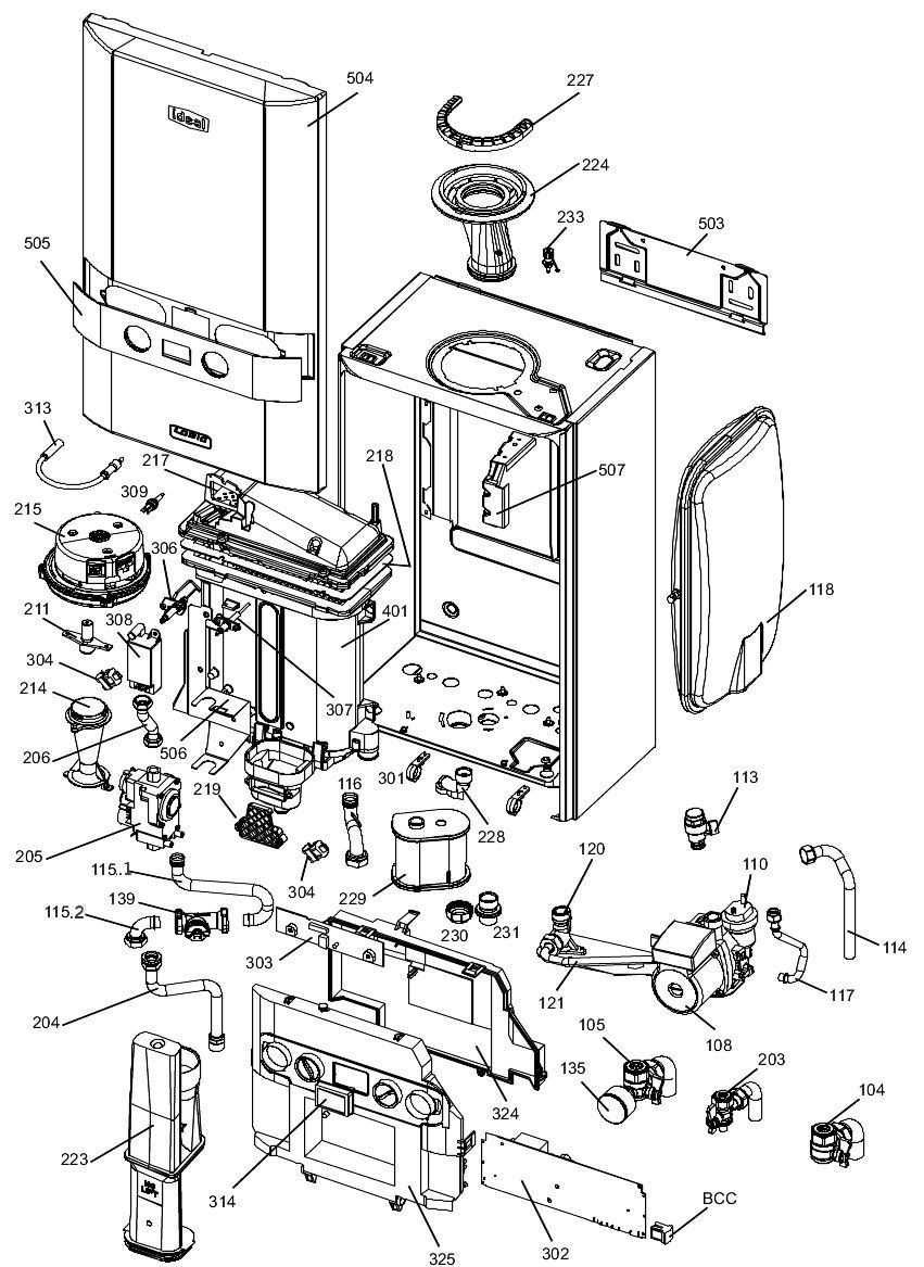 IDEAL LOGIC SYSTEM 15 BOILER | Ideal Parts