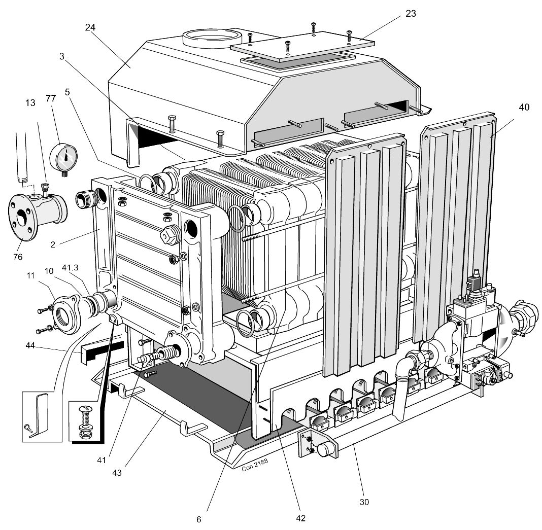 E22/B - Boiler Exploded