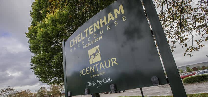 Cheltenham Racecourse signage