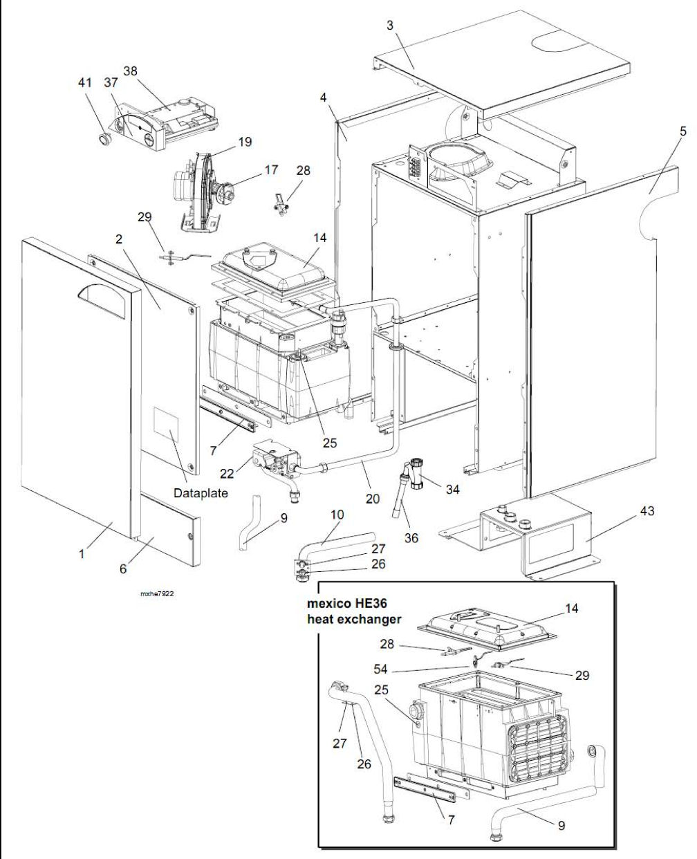 G32/A - Boiler Exploded