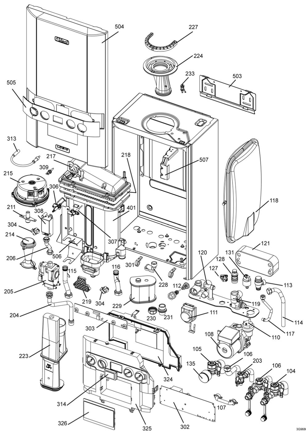 A88/A - Boiler Expanded View