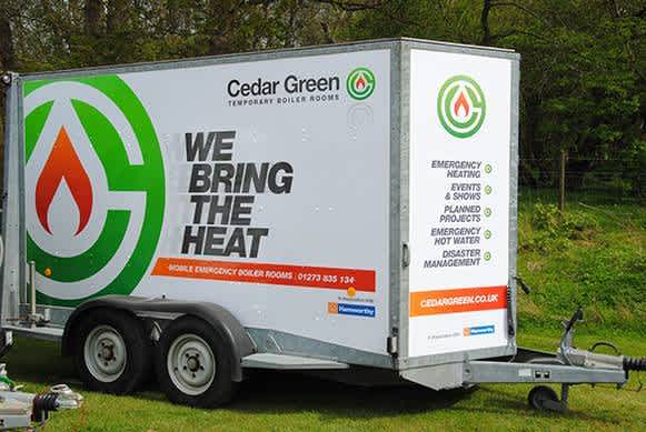 Temporary and mobile boiler plant rooms