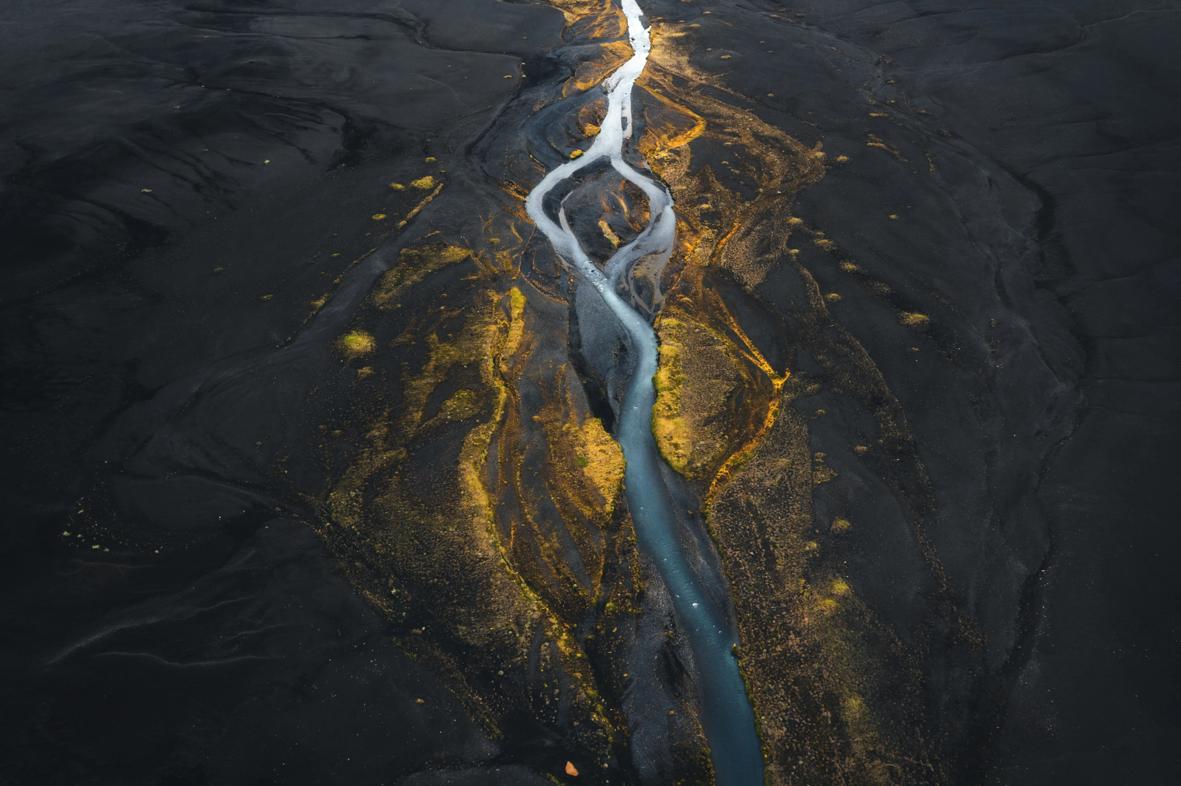 Árfarvegur - loftmynd