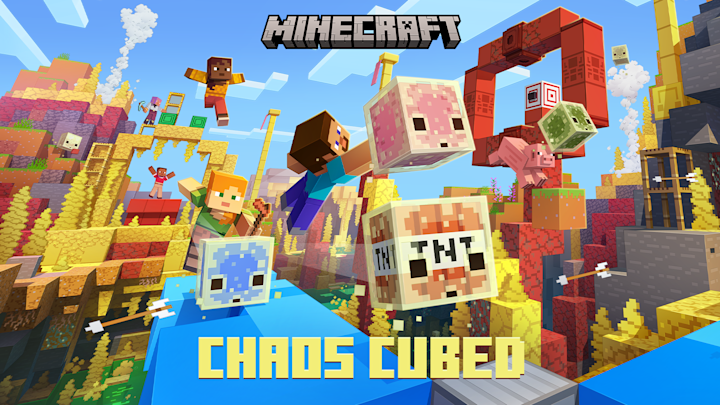 카오스 큐브 드롭을 이제 Nintendo Switch용 『Minecraft』에서 만나보세요