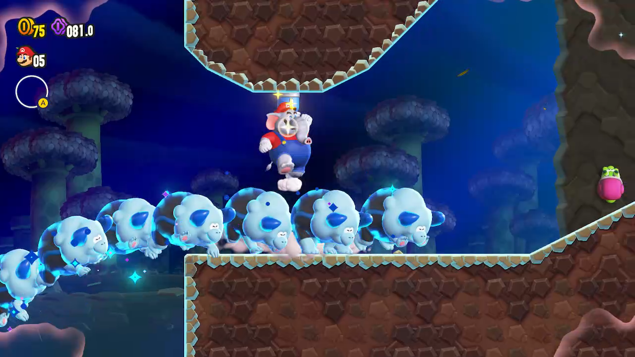 코끼리 코로 리프팅!? 마리오와 친구들이 특별한 능력을 발휘할 수 있는 파워 업을 소개. 【원더의 세계로 Vol.15】 | News |  한국닌텐도주식회사