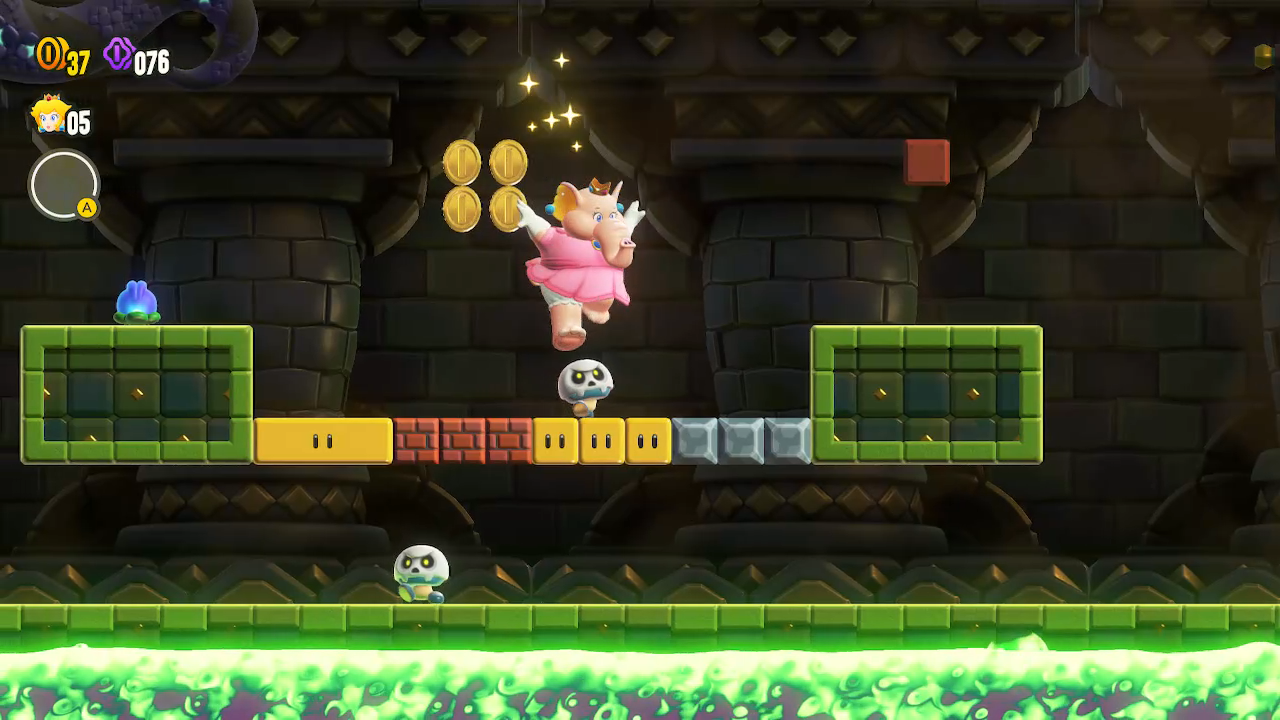 코끼리 코로 리프팅!? 마리오와 친구들이 특별한 능력을 발휘할 수 있는 파워 업을 소개. 【원더의 세계로 Vol.15】 | News |  한국닌텐도주식회사