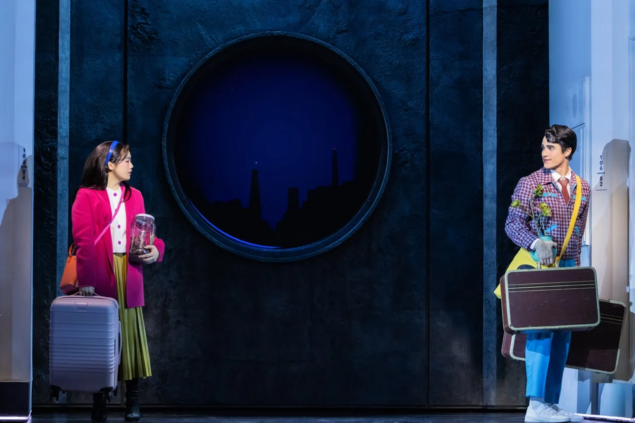 Helen J Shen, Darren Criss in the Original Broadway Production of MAYBE HAPPY ENDING. Photo by Matthew Murphy & Evan Zimmerman Large