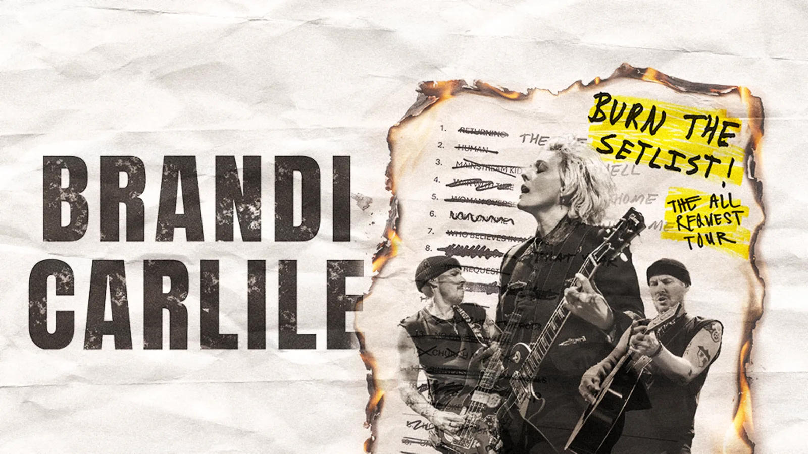 Image > Brandi Carlile > Burn the Setlist > collage