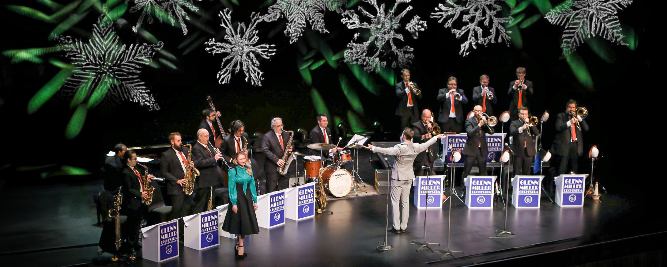 Image > Glenn Miller Orchestra > holiday band photo