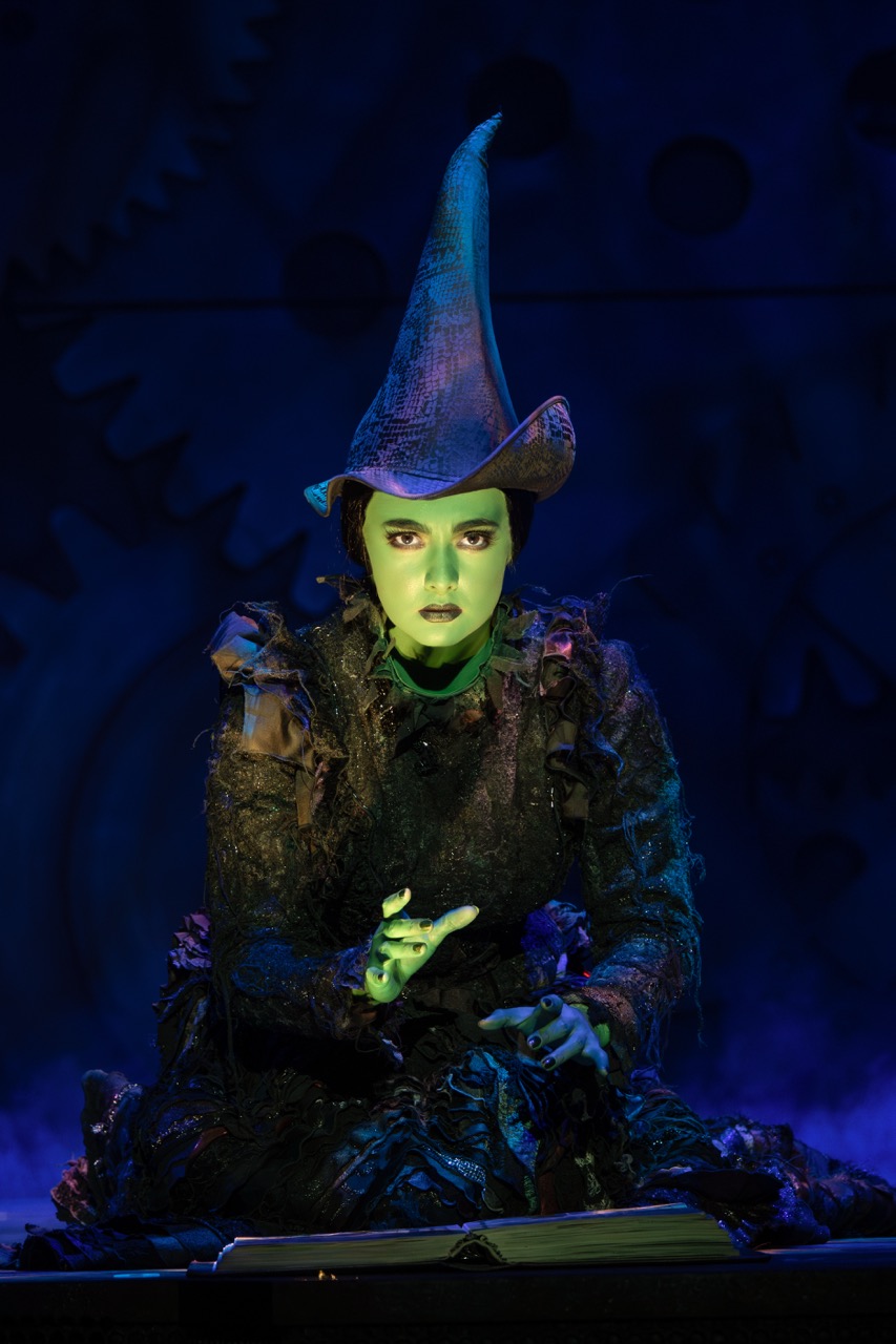 Aline Mayagoitia as Elphaba in the North American Tour of WICKED, photo by Joan Marcus (0372r-2) Large