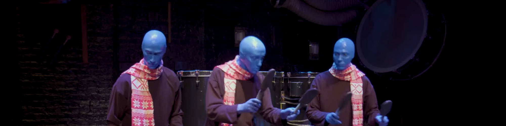 Image > Blue Man Group > Holiday Songs on PVC > Video Still
