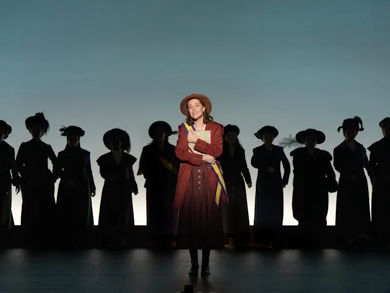 2 SUFFS Tour Maya Keleher as Alice Paul and SUFFS Company