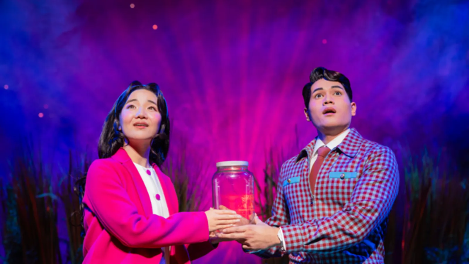 Claire Kwon and Steven Huynh in MAYBE HAPPY ENDING. Credit: Matthew Murphy and Evan Zimmerman 2382 PJZEDIT v001 Medium