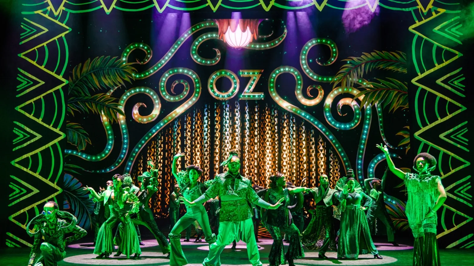 13. The ensemble of The Wiz in Emerald City in the North American Tour of THE WIZ. Photo by Jeremy Daniel Large