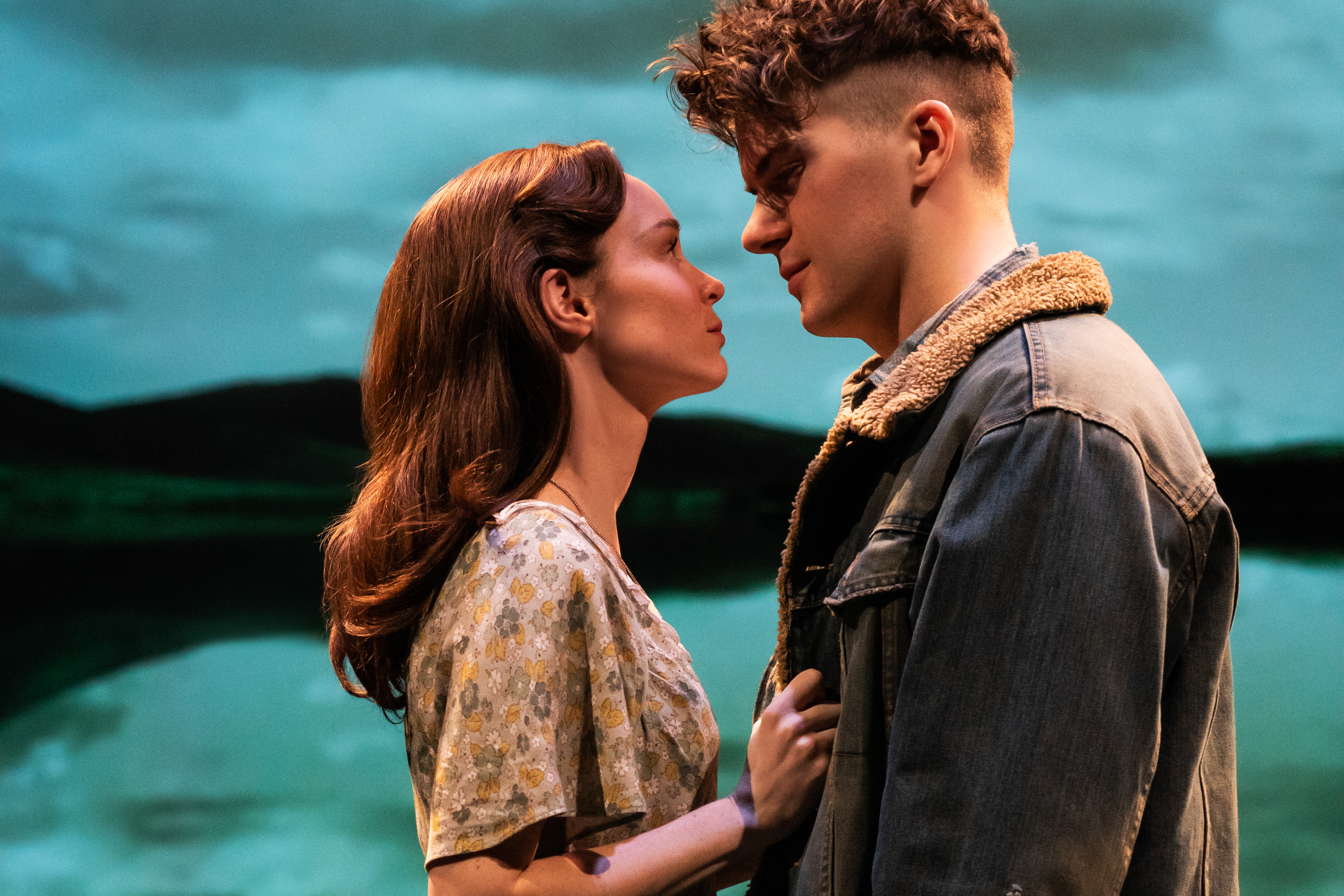 Austin Scott and Kimber Elaybe Sprawl in Girl From The North Country on Broadway - photo by Matthew Murphy - 1343