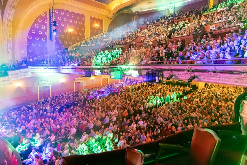 Theatre Interior with Multicolor Lighting