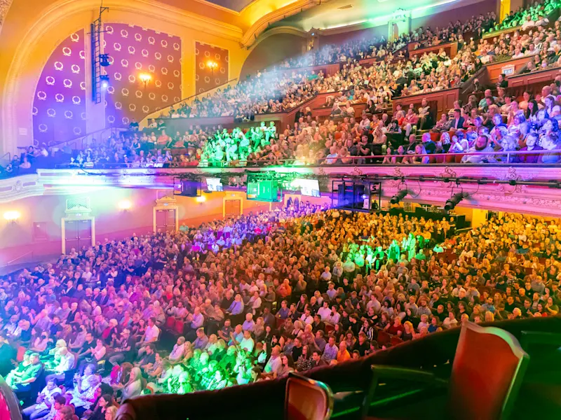 Theatre Interior with Multicolor Lighting