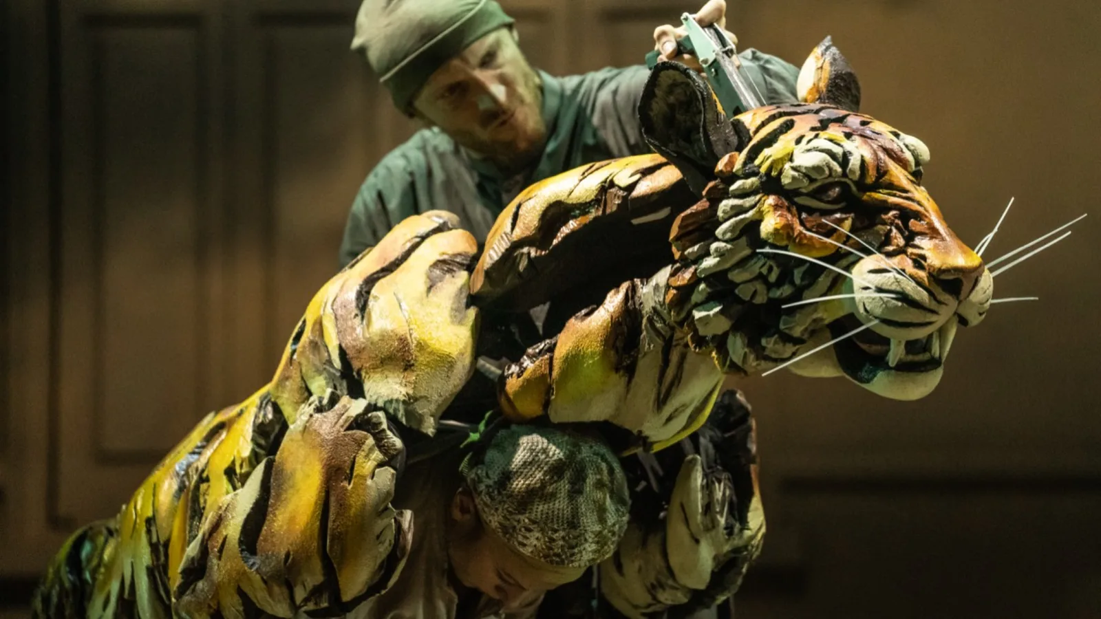 Rowan Magee, Celia Mei Rubin, and Nikki Calonge in LIFE OF PI - Photo by Matthew Murphy and Evan Zimmerman for MurphyMade Large