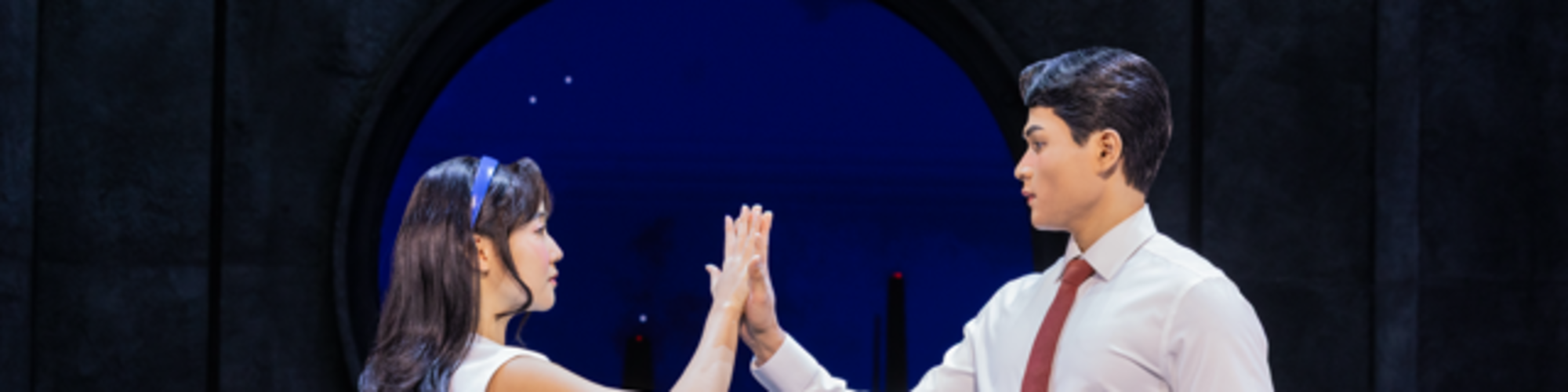 Claire Kwon and Steven Huynh in MAYBE HAPPY ENDING. Credit: Matthew Murphy and Evan Zimmerman 0506 PJZEDIT v001 Medium