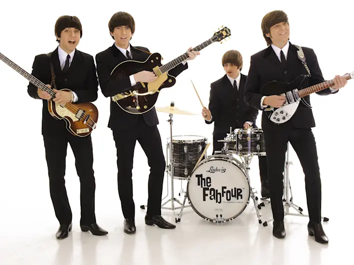 Fab Four White Background
