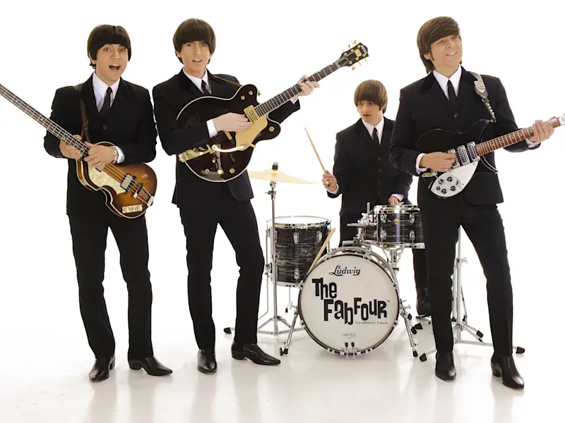 Fab Four White Background