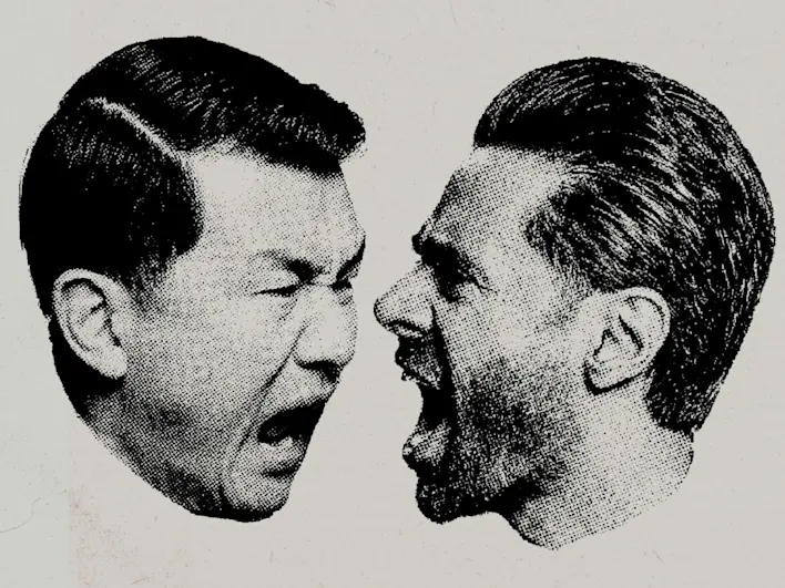 Image> Hasan Minhaj and Ronny Chieng 2025