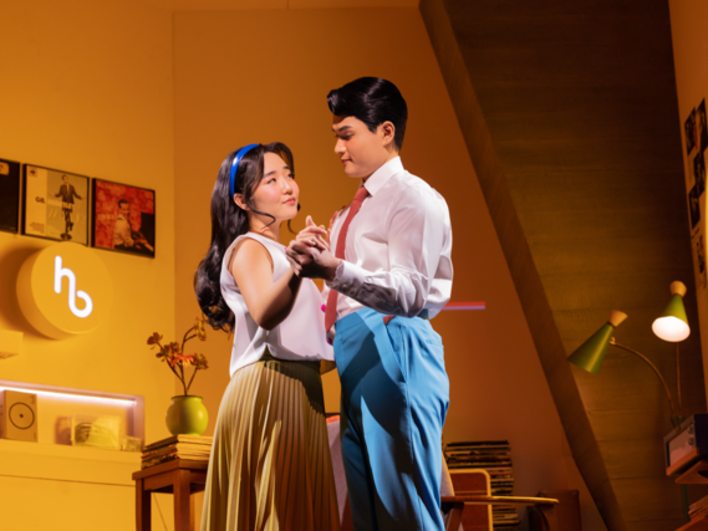 Claire Kwon and Steven Huynh in MAYBE HAPPY ENDING. Credit: Matthew Murphy and Evan Zimmerman 1143 PJZEDIT v001 Medium