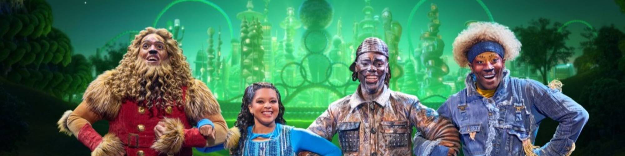 22. Cal Mitchell as The Lion, Dana Cimone as Dorothy, D. Jerome as The Tinman, and Elijah Ahmad Lewis as The Scarecrow in the North American Tour of THE WIZ. Photo by Jeremy Daniel Large