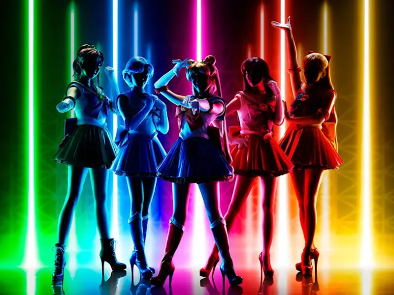 Sailor Moon Super Live show neon cover image