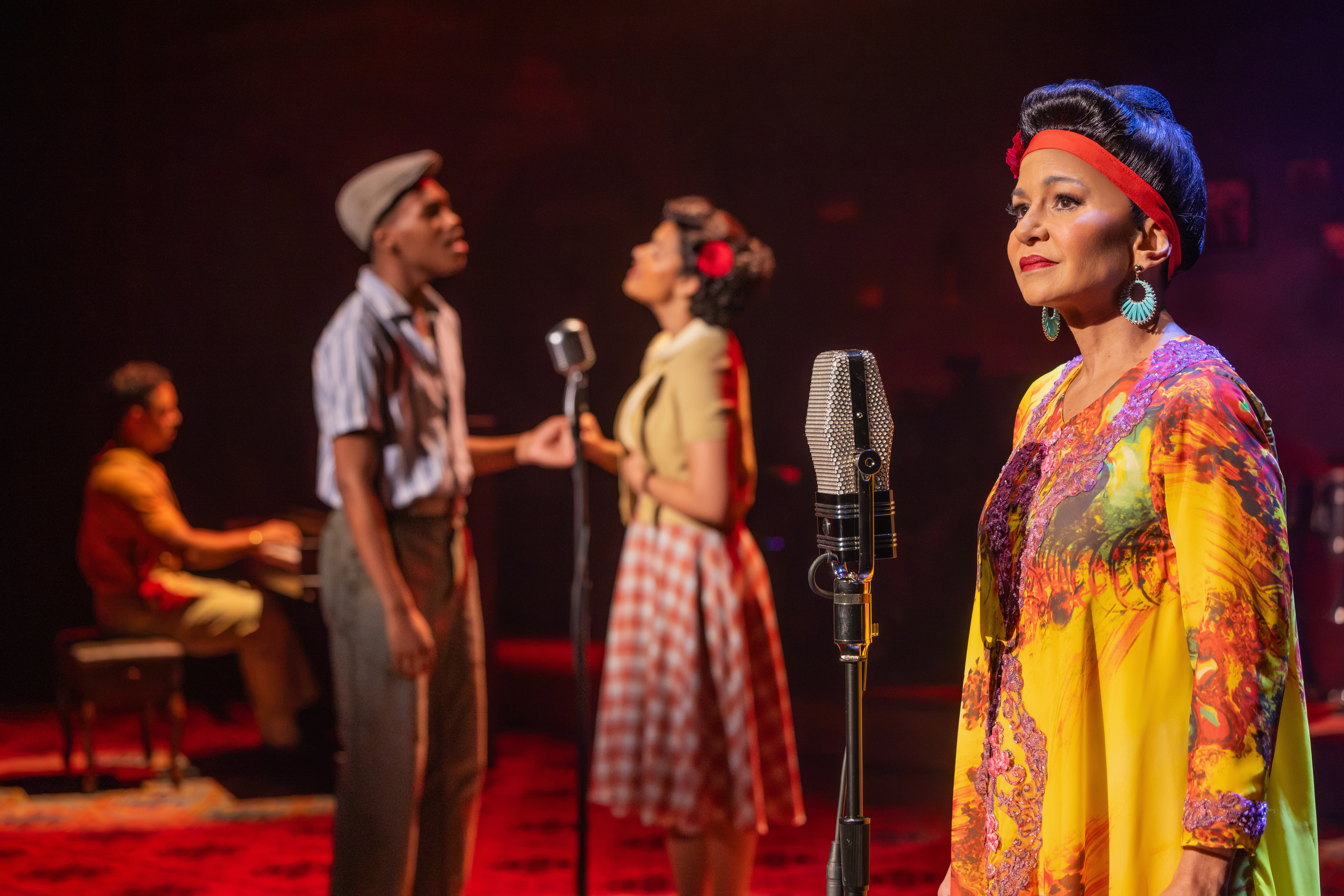 0833 - Karmine Alers (right), Irving Aday O’Connor (seated at piano), Jaleel Battles Jr. and Isabel Gonzalez (center), photo by Matthew Murphy
