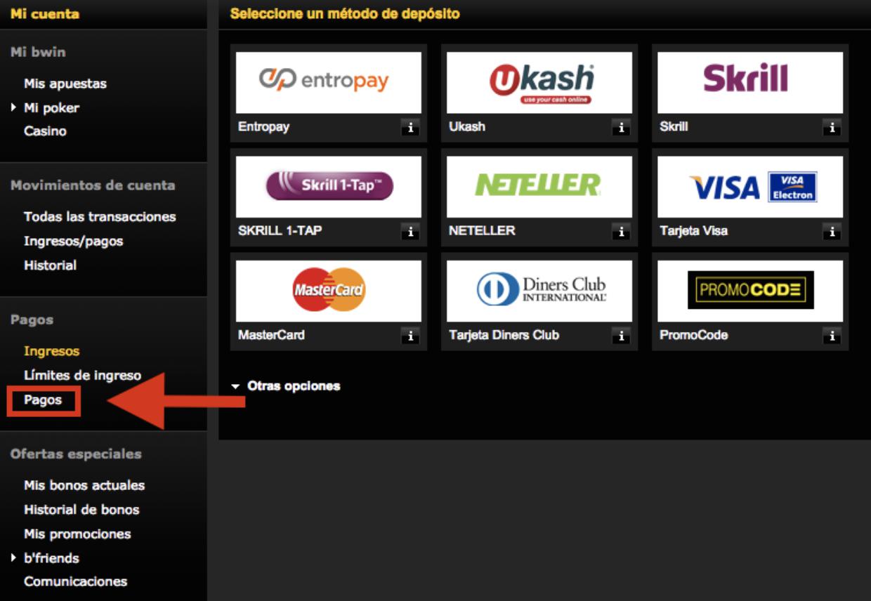 Bwin Depósito