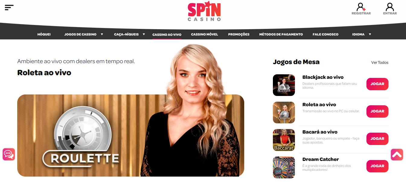 Spin Cassino Lobby