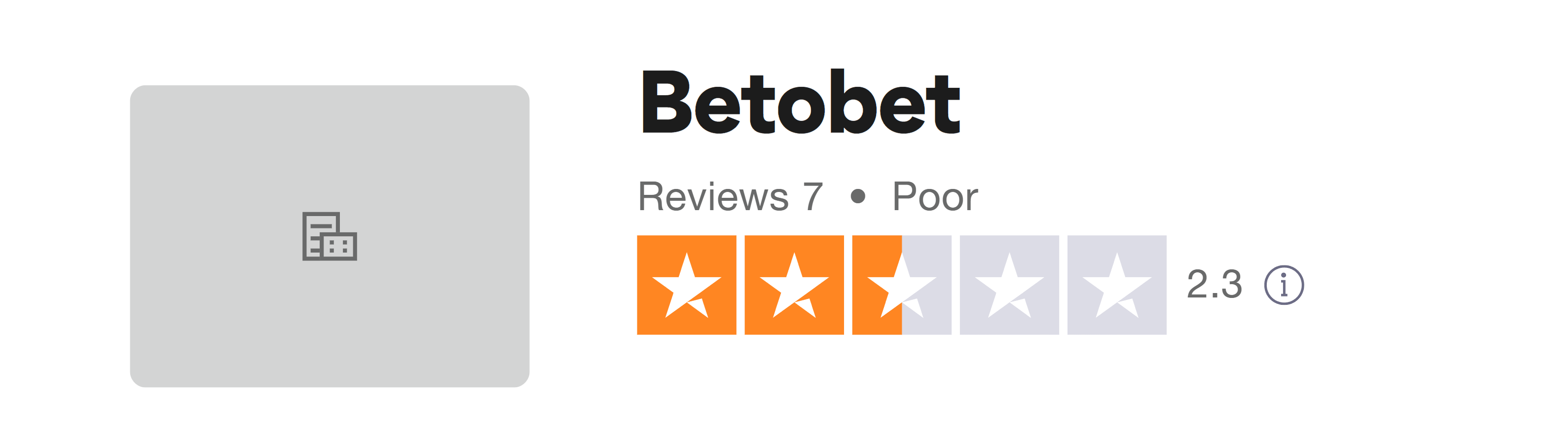 Trustpilot rating screenshot for the BetOBet