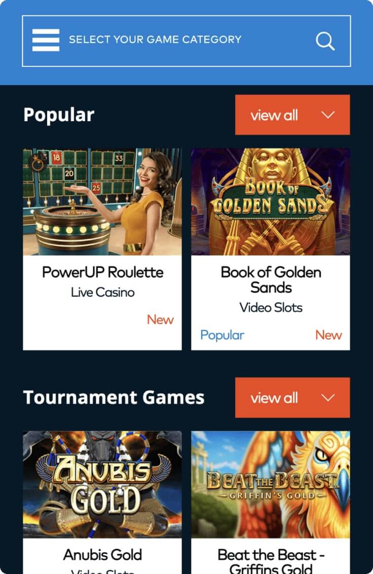 Fun Casino mobile website 