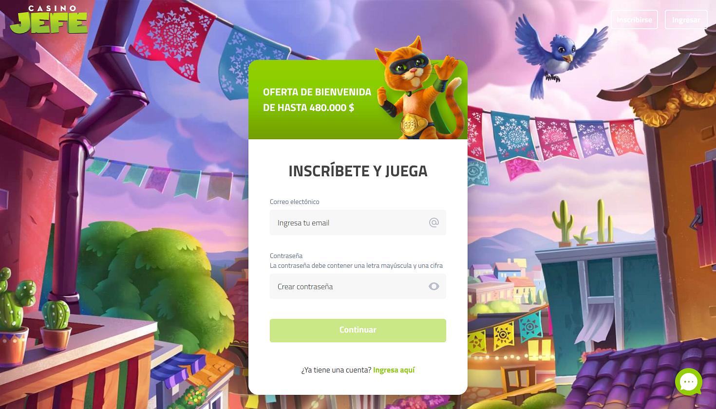 Casino Jefe Registro