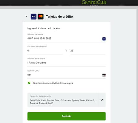 Gaming Club Registro