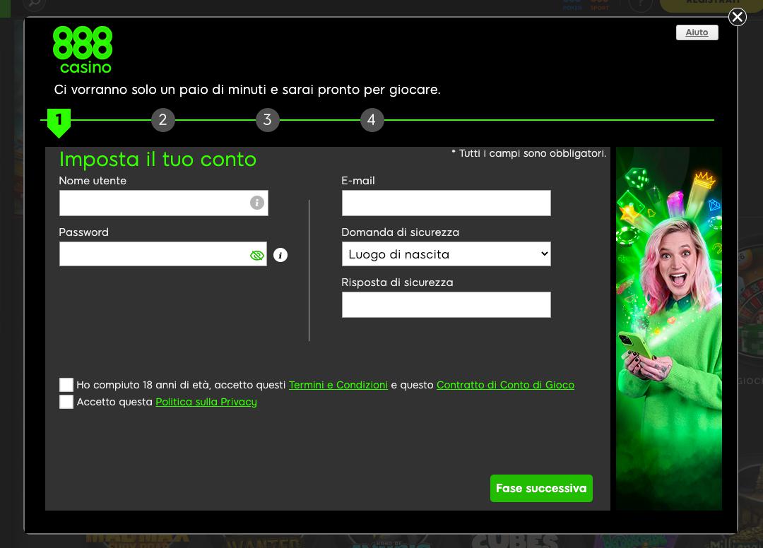 888Casino Registrazione