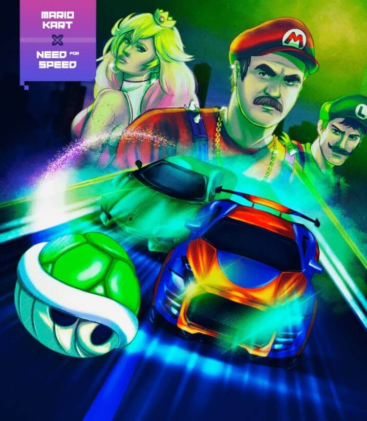 Nearly 1,000 gamers would play a Mario Kart and Need for Speed crossover game