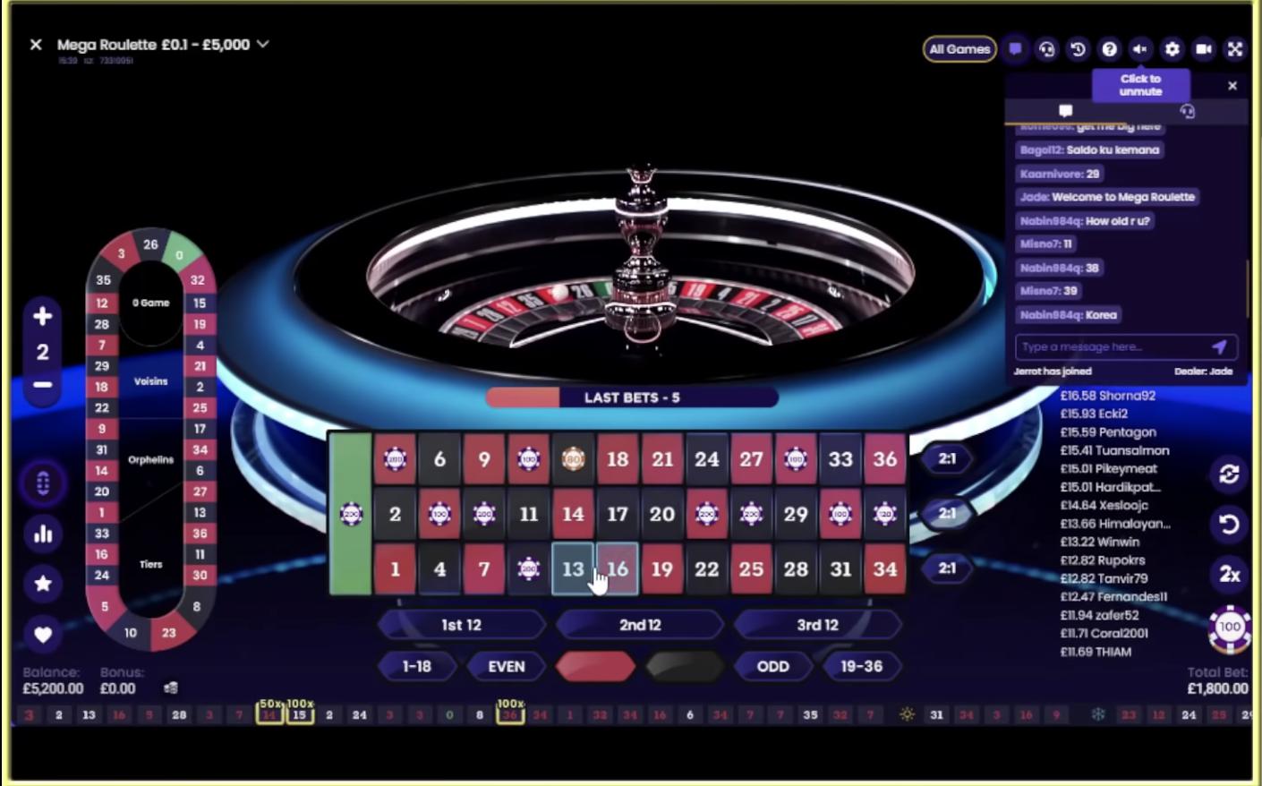 Mega Roulette